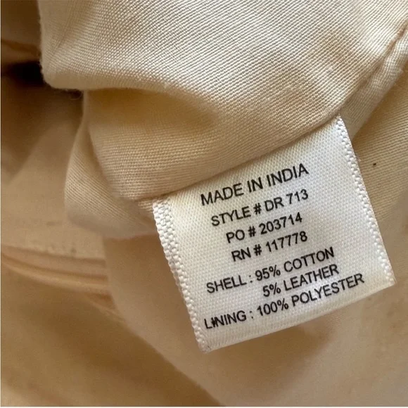 Boho Cream Sherpa bag with beading - Picture 7 of 7